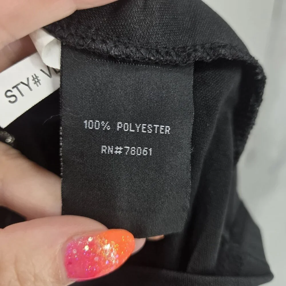 Royal Bones Daang Fit n Flare Mini Dress Rose Lace Ruffle Gothic Vamp Y2K XL - Picture 8 of 8